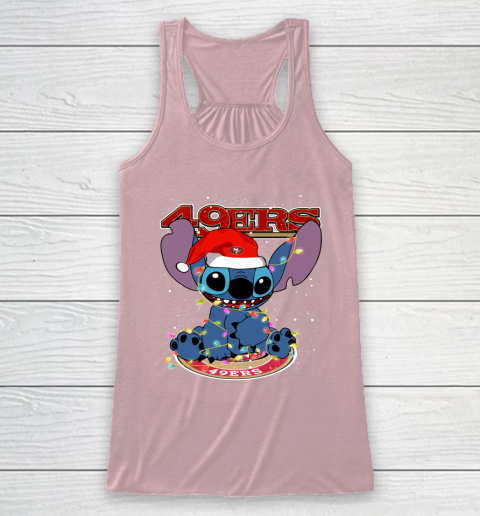 San Francisco 49ers NFL Football noel stitch Christmas Racerback Tank 5