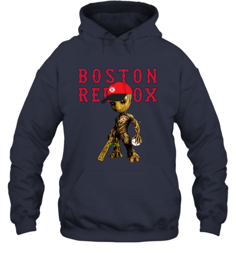 MLB Boston Red Sox Groot Guardians Of The Galaxy Baseball Hoodie