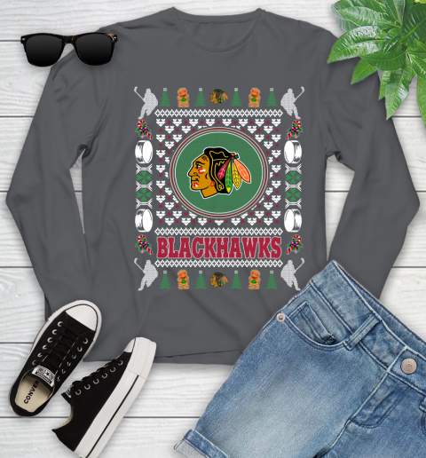 Chicago Blackhawks Merry Christmas NHL Hockey Loyal Fan Ugly Shirt 132