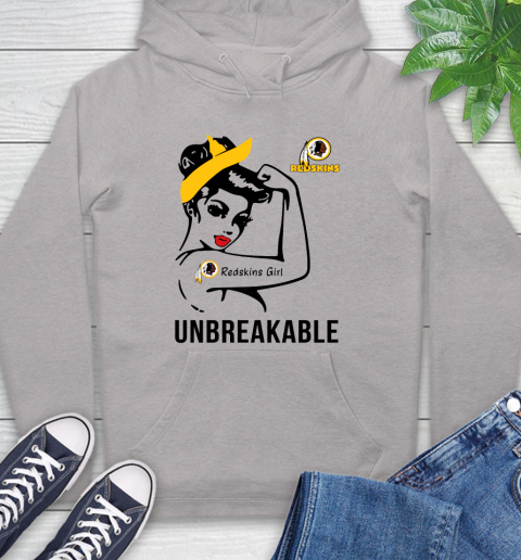 NFL Washington Redskins Girl Unbreakable Football Sports Hoodie 10