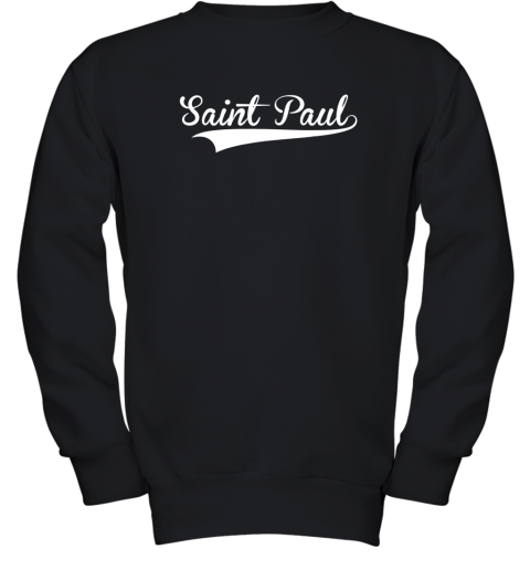 SAINT PAUL Baseball Styled Jersey Shirt Softball Youth Sweatshirt