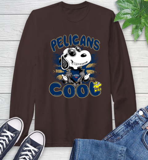 NBA Basketball New Orleans Pelicans Cool Snoopy Shirt Long Sleeve T-Shirt 8