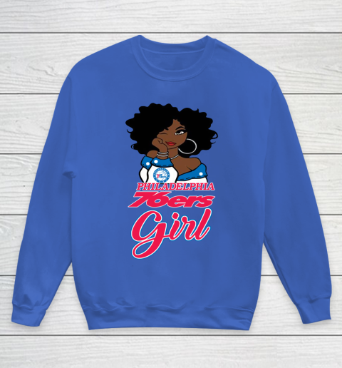 Philadelphia 76ers Girl NBA Youth Sweatshirt 8