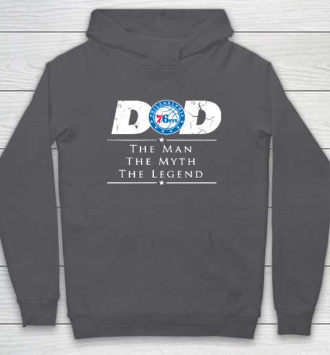 Philadelphia 76ers NBA Basketball Dad The Man The Myth The Legend Hoodie 4