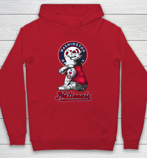 MLB Baseball My Cat Loves Washington Nationals Hoodie 7