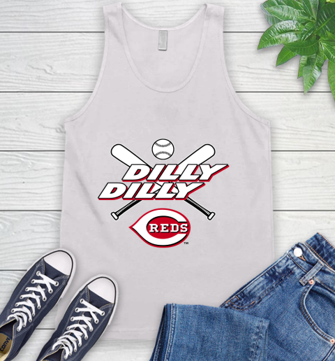 MLB Cincinnati Reds Dilly Dilly Baseball Sports Tank Top