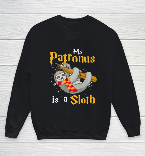 My Patronus Is a Sloth Halloween and Christmas Gift Youth Sweatshirt