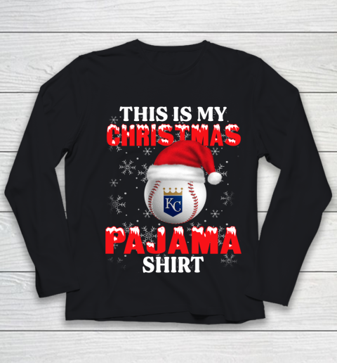 Kansas City Royals This Is My Christmas Pajama Shirt MLB Youth Long Sleeve
