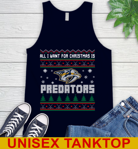 Nashville Predators NHL Hockey All I Want For Christmas Is My Team Sports 68