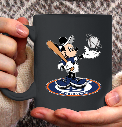 MLB Baseball San Diego Padres Cheerful Mickey Disney Shirt Ceramic Mug 15oz