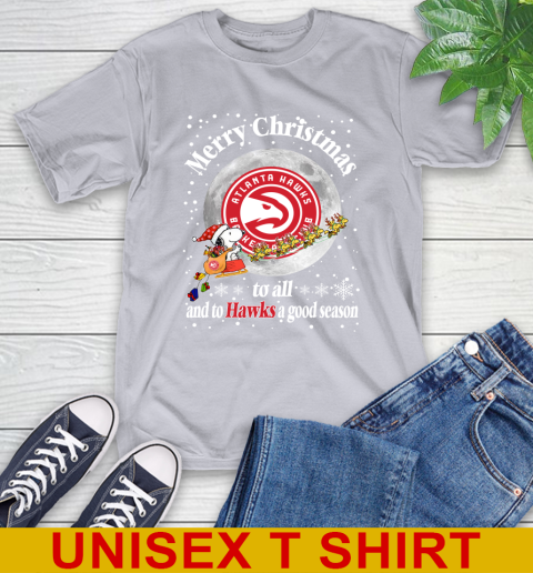 Atlanta Hawks Merry Christmas To All And To Hawks A Good Season NBA Basketball Sports T-Shirt 5
