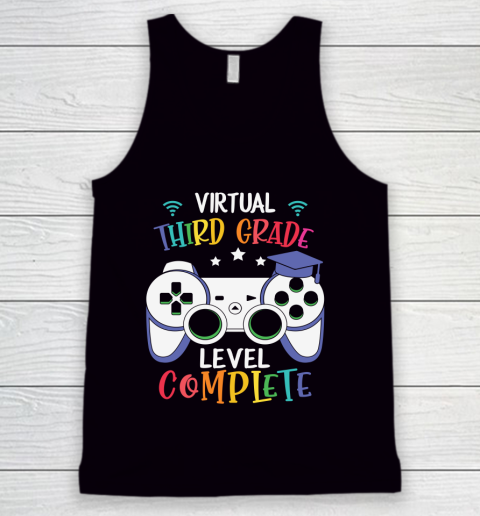 Back To School Shirt Virtual third Grade level complete Tank Top