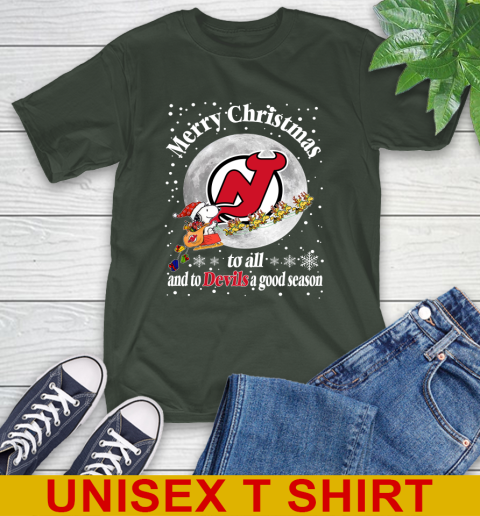 New Jersey Devils Merry Christmas To All And To Devils A Good Season NHL Hockey Sports T-Shirt 6