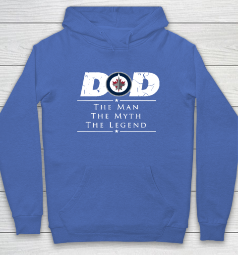 Winnipeg Jets NHL Ice Hockey Dad The Man The Myth The Legend Hoodie 6