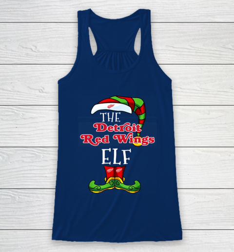 Detroit Red Wings Christmas ELF Funny NHL Racerback Tank 6