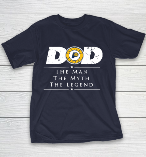 Indiana Pacers NBA Basketball Dad The Man The Myth The Legend Youth T-Shirt 2