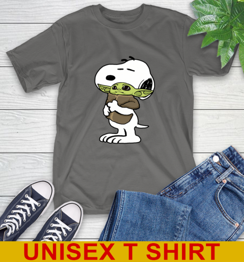 Snoopy Hugging Baby Yoda Shirt 8