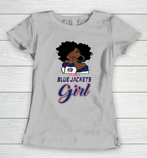 Columbus Blue Jackets Girl NHL Women's T-Shirt 6