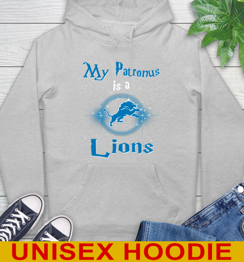 NFL Football Harry Potter My Patronus Is A Detroit Lions Hoodie 6