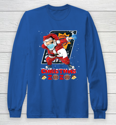 Phoenix Suns Funny Santa Claus Dabbing Christmas 2020 NBA Long Sleeve T-Shirt 6