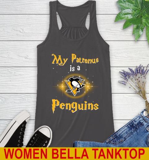 NHL Hockey Harry Potter My Patronus Is A Pittsburgh Penguins Racerback Tank 10