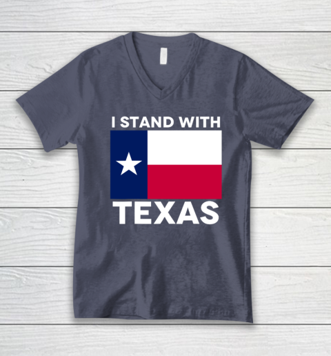 I Stand With Texas V-Neck T-Shirt 6