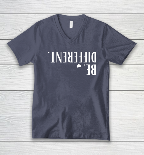 Funny Upside Down Be Different V-Neck T-Shirt 6