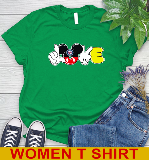 Minnesota Twins MLB Baseball Love Mickey Disney Sports Women's T-Shirt 6