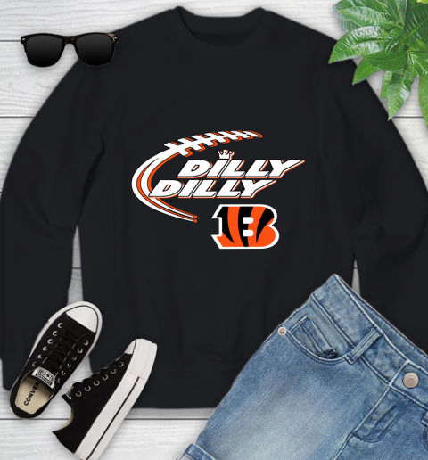 NFL Cincinnati Bengals Dilly Dilly Football Sports Youth Sweatshirt 2