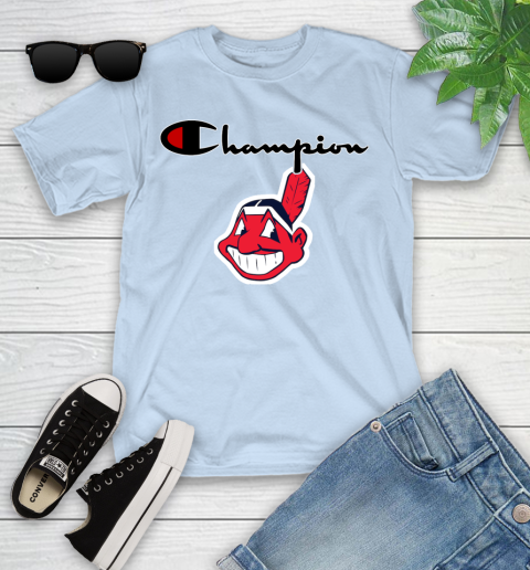 MLB Baseball Cleveland Indians Champion Shirt Youth T-Shirt 5