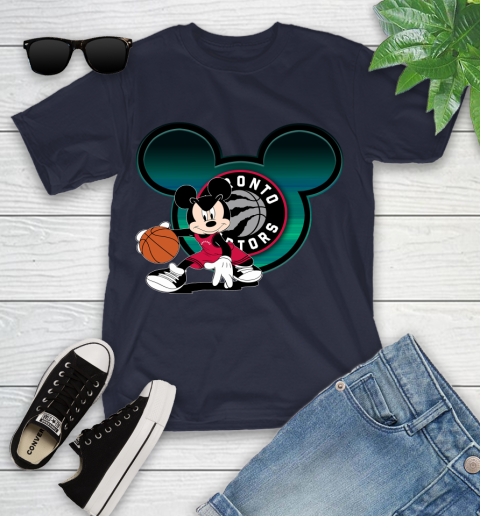 NBA Toronto Raptors Mickey Mouse Disney Basketball Youth T-Shirt 3