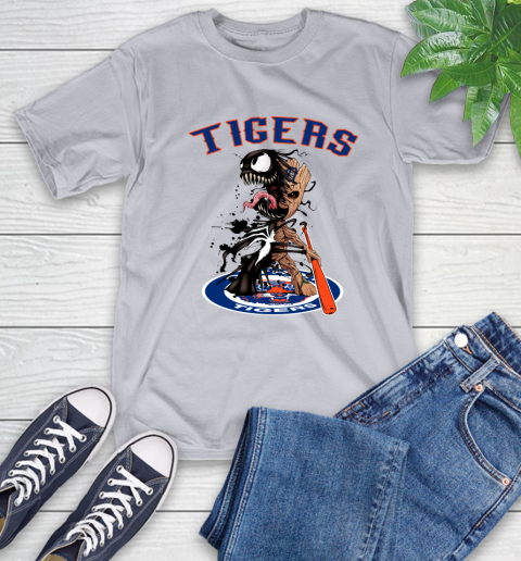 MLB Detroit Tigers Baseball Venom Groot Guardians Of The Galaxy T-Shirt 6
