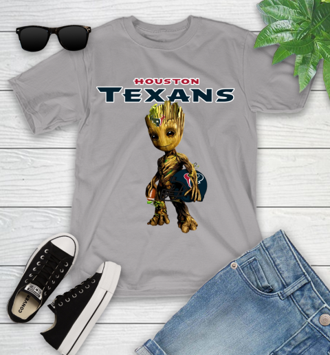 Houston Texans NFL Football Groot Marvel Guardians Of The Galaxy Youth T-Shirt 4