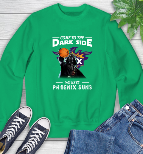 NBA Come To The Dark Side We Have Phoenix Suns Star Wars Darth Vader Basketball Sweatshirt 7