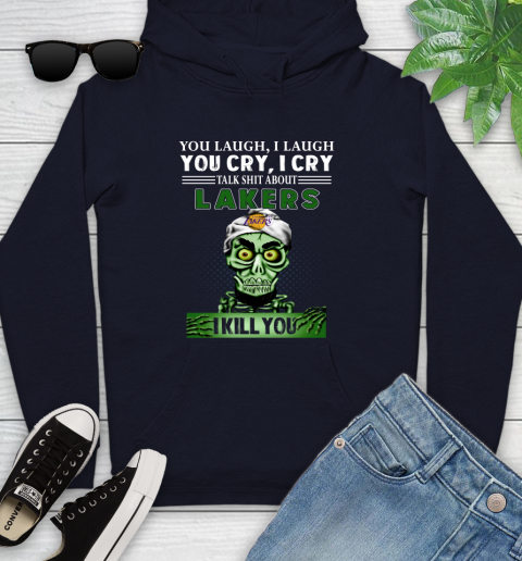 NBA Talk Shit About Los Angeles Lakers I Kill You Achmed The Dead Terrorist Jeffrey Dunham Basketball Youth Hoodie 3