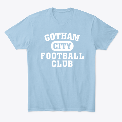NEW YORK JETS GOTHAM CITY equk new york jets gotham city classic t shirt 2 front light blue