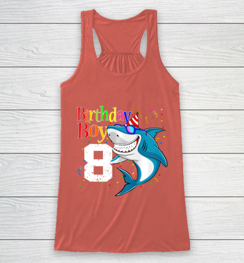 Kids 8th Birthday Boy Shark Shirts 8 Jaw Some Four Tees Boys 8 Years Old Racerback Tank 3