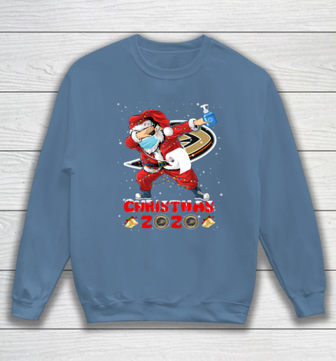 Anaheim Ducks Funny Santa Claus Dabbing Christmas 2020 NHL Sweatshirt 6