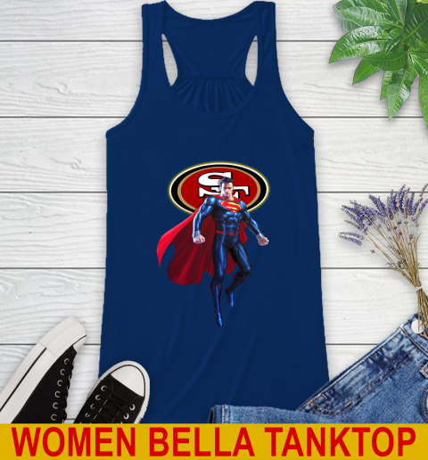 NFL Superman DC Sports Football San Francisco 49ers Racerback Tank 9