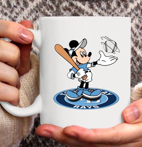 MLB Baseball Tampa Bay Rays Cheerful Mickey Disney Shirt Ceramic Mug 11oz 2