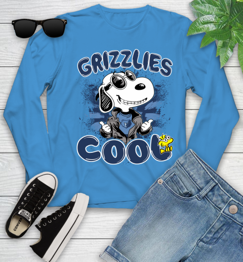 NBA Basketball Memphis Grizzlies Cool Snoopy Shirt Youth Long Sleeve 7