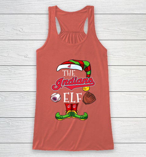 Cleveland Indians Christmas ELF Funny MLB Racerback Tank 3