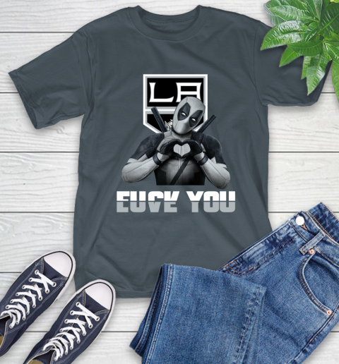 NHL Los Angeles Kings Deadpool Love You Fuck You Hockey Sports T-Shirt 10