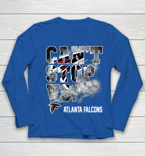 NFL Atlanta Falcons Can't Stop Vs Youth Long Sleeve 7
