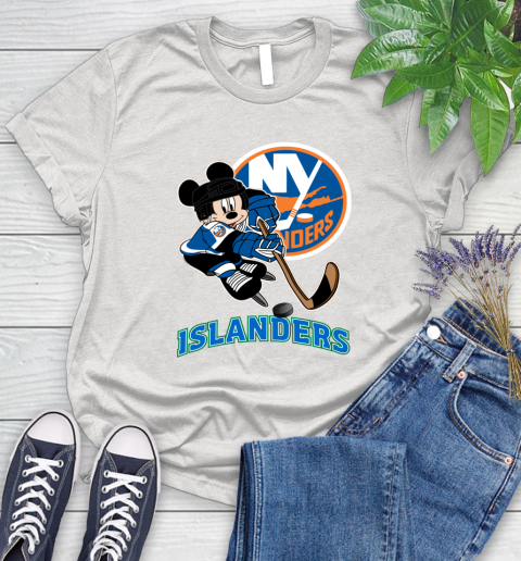 NHL New York Islanders Mickey Mouse Disney Hockey T Shirt Women's T-Shirt