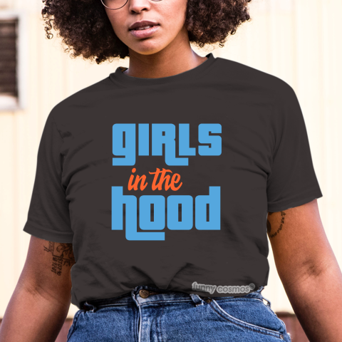 Jordan 1 Off White UNC Matching Sneaker Tshirt For Woman For Girl Girls in the Hood White Jordan Shirt