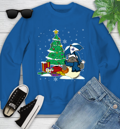Charlotte Hornets NBA Basketball Cute Tonari No Totoro Christmas Sports Youth Sweatshirt 7