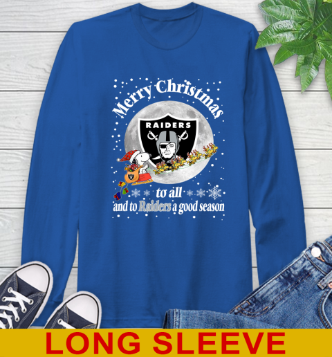 Oakland Raiders Merry Christmas To All And To Raiders A Good Season NFL Football Sports Long Sleeve T-Shirt 11