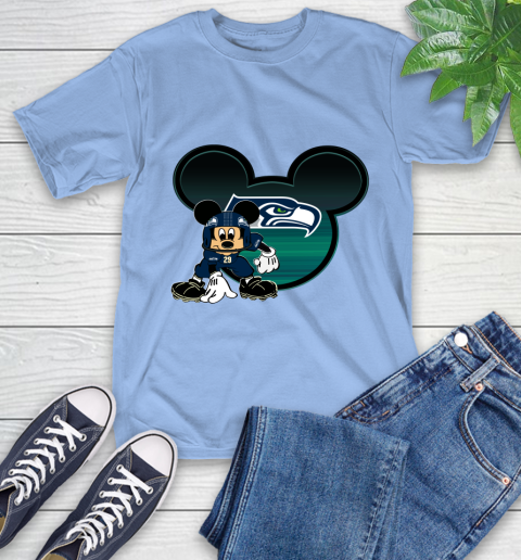 NFL Seattle Seahawks Mickey Mouse Disney Football T Shirt T-Shirt 11