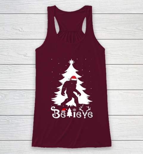 Bigfoot Christmas Gifts For Men Boys Girls Funny Christmas Racerback Tank 2